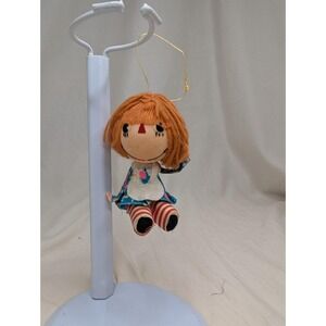 Vintage Japan Raggedy Ann Christmas 4" Ornament Holiday Decor Vintage